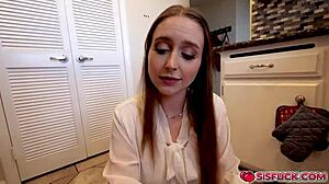 laney grey, i gotta make it up to my stepbro brad newman with titty fuck and handjob