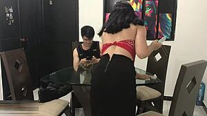 Horny stepsister loves riding her stepbrother's cock with deepthroat blowjob doggystyle creampie cumshot and orgasm. She craves every moment of that intense homemade connection.