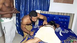 The Leaping Horny Girl Big Mummy Woke Up And Got Stroked By Rodrigo's Long Huge Big Black Cock BBC