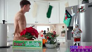 Oh man, I can't believe we're free using these elves like Kimmy Kimm and Bianca Bangs in this wild Christmas orgy setup