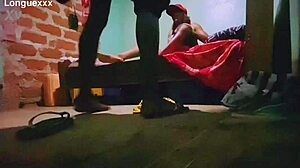 sexy clothes showcase with skinny black slut in cute skirt and beautiful legs. casual narrative follows her alluring small waist moves.