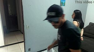 Housewife Nervous with Police Searching for Husband Pays for Freedom Using Her Big Ass