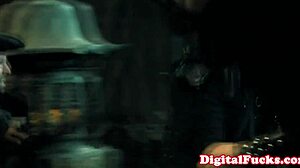 Jesse jane up close in intriguing ffm threeway