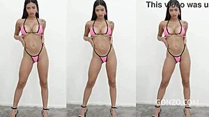 Hot Brazilian slut Kelly Oliveira takes 5on1 fuck session with double penetration, anal gaping, deepthroat, and big black cock swallow.