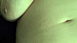 pumping fun with big natural tits and swollen pussy lips feels so intense