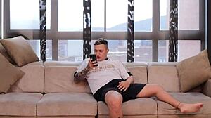 I fuck my well-hung brother-in-law because my husband can't satisfy me with his small dick in this homemade quickie.