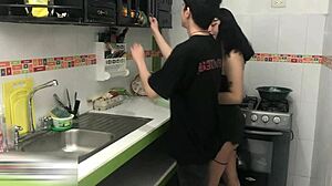 Horny stepsister loves riding her stepbrother's cock with deepthroat blowjob doggystyle creampie cumshot and orgasm. She craves every moment of that intense homemade connection.