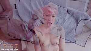 嘿，你能承受看感性艳星米娜K挑战3个大黑鸡巴的激烈DAP双插和吞精吗？