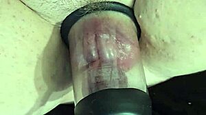 pumping fun with big natural tits and swollen pussy lips feels so intense