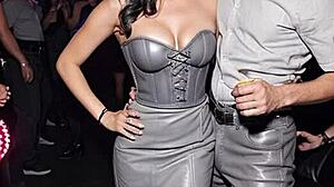 hey, check out this dirty after work tease in leather boots and skirt outdoors 😏 part 1 with ai illustrated dancing