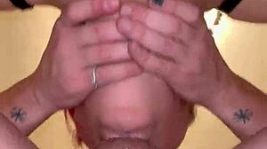 i crave giving salivating close up sloppy wet blowjob with deepthroat gagging and cum in throat while choking on it