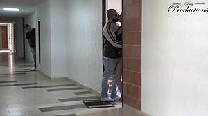 CHEATING wife FUCKS NEIGHBOR while husband watches!