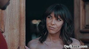 Small Tits Cougar Seduces Stepson's Black Friend For Interracial Big Cock Orgasm