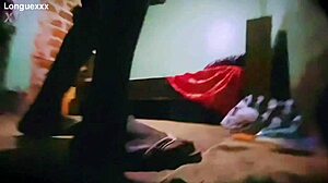 sexy clothes showcase with skinny black slut in cute skirt and beautiful legs. casual narrative follows her alluring small waist moves.