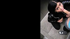 Colombian Milf Madrastra Fucked In Elevator By Neighbor With Deepthroat And Anal Action