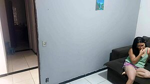 Housewife Nervous with Police Searching for Husband Pays for Freedom Using Her Big Ass