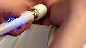 Skinny blonde milf Richelle Rose masturbates close up with wand! Cumming multiple times in 4K solo! Vibrator hits hard!