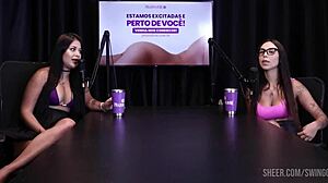 Compilation features Didy Reis cast with Tifany Rocha in part 2. It includes Brazilian milf interviews, public outdoor scenes, and bisexual swingers glamour on Sheer Red.