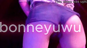 bonneyuwu performs a sexy argentinian twerk dance with her petite cute tight body