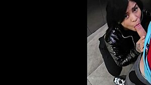 Colombian Milf Madrastra Fucked In Elevator By Neighbor With Deepthroat And Anal Action