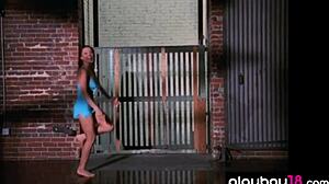 big boobed all natural babe pilar lastra stripping clothes and taking relaxing shower