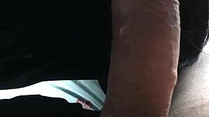 Thick chinese wife gives intense blowjob until explosive cumshot