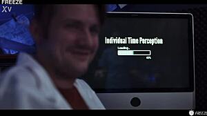 I froze my young 18+ lab partner Matty Mila with the remote and made her squirt while fucking her tight pussy... oh god, she's such a wet fuck doll!