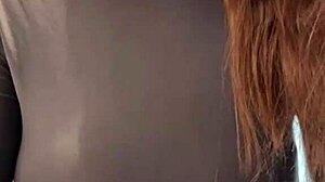 Stepmother caresses milky tits to orgasm in homemade webcam session.