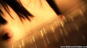 sexy brunette shows body for love