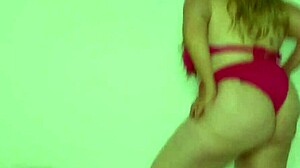 Horny Brazilian Vivi Guedez teases with vibrator under underwear before rough anal pounding on couch by big cock stud.