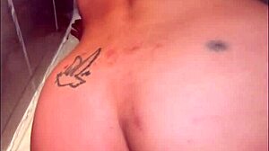 Caught bathing ready to get a good fuck you can hear her moaning with big ass doggystyle