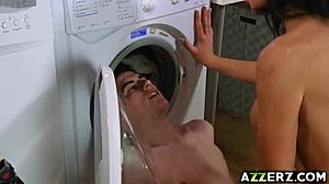 Hey stepson, wanna ride my milf pussy on your giant cock?