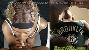 ebony tries first time anal with big cock in leggings and fishnets