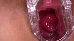 i'm a horny amateur with big tits and wet pussy squirting everywhere. my shaved slit cums hard in homemade solo play.