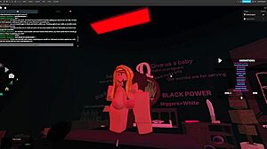 Blonde bitch takes monster cock for rough big black cock quickie in intense session