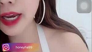 I watch bigo show cam with sexy asian girl showing huge natural tits live