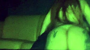 Amateur milf flashes pussy to friend at swing party then takes his big cock deep