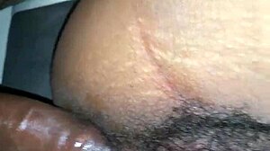 Hairy skank swaps between anal fucking and pussy action in rough session.