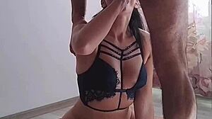 Overwhelmed by speedyfuckers' cum splashing like spiderman's web across her cute face