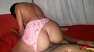 Teen Latina Novinha Rides Leo Ogro's Cock in Anal Action