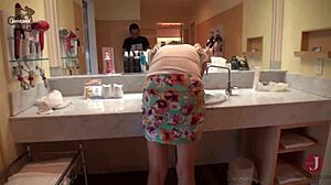 Slender Japanese Wife In Miniskirt Gets NTR Action In Brazilian Style