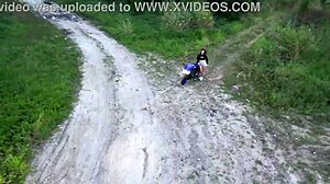 Amateurs And Latina Redhead In Public Outdoor Voyeur Scene