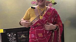 Indian kamasutra story unfolds with amateur big tits chubby woman in real passionate fuck session