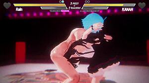 Lesbian battle 7 unfolds with intense anal fisting and passionate fingering between two horny women