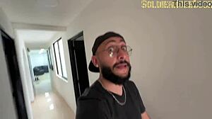 I'm saying goodbye to my apartment with this Colombian slut's deepthroat blowjob and wet pussy licking!