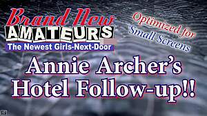 Silver blonde coed Annie Archer contrasts sucking cock with getting her wet hairy beaver fucked doggystyle