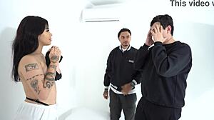 colombian model takes producers indecent proposal leading to huge cock creampie in cute babe casting