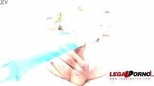 Valentina Bianco takes rough assfucking with deepthroat and double anal. She handles huge cock in ass to mouth cumshot.