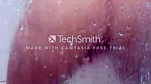 Sexy bath of the married woman