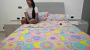 I invited my best friend over for Netflix but she ended up licking my tits and we had hot lesbian sex